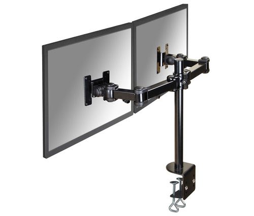 NewStar Desk Mount Dual 10-27 Clamp BLACK