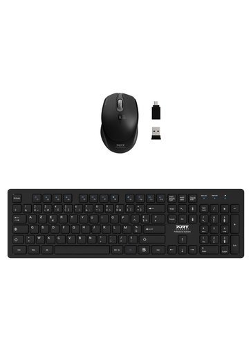 Port Connect Professional Office Pack - Pack Clavier/Souris - 10