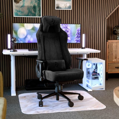 Arozzi Vernazza Soft Fabric Noir - Siège PC Gamer - grosbill.com - 4