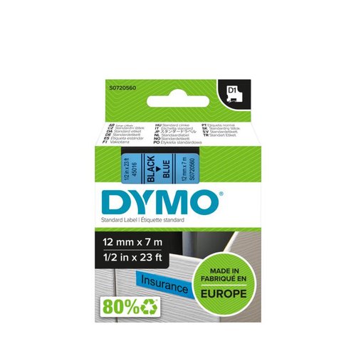 Dymo D1 - TAPE DYMO 12MMX7M - Achat / Vente Consommable imprimante sur grosbill.com - 1