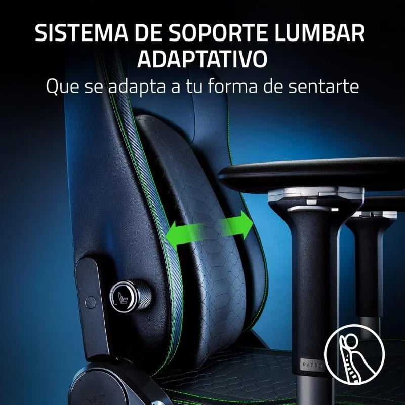 Razer Iskur V2 NewGen Quartz - Siège PC Gamer - grosbill.com - 3