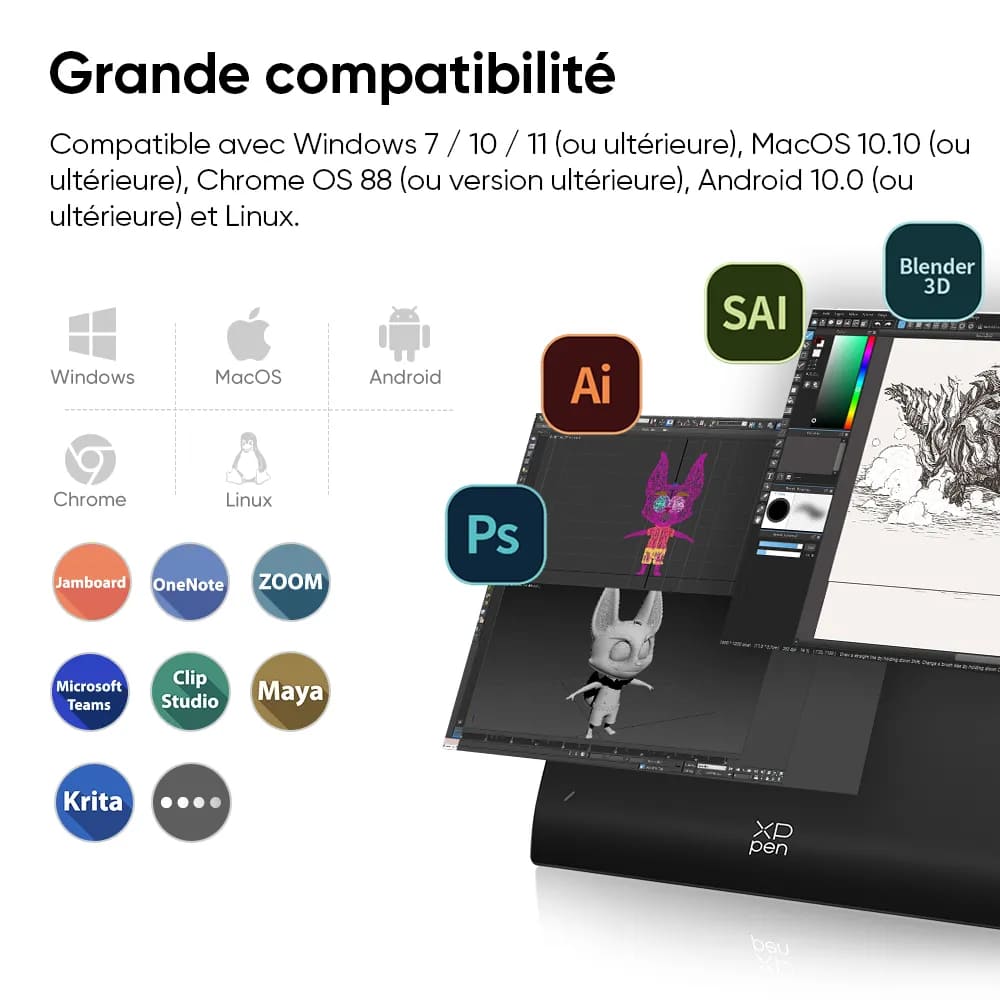 XPPEN Deco Pro LW Gen 2/5080LPI/11"/Noir - Tablette graphique - 5