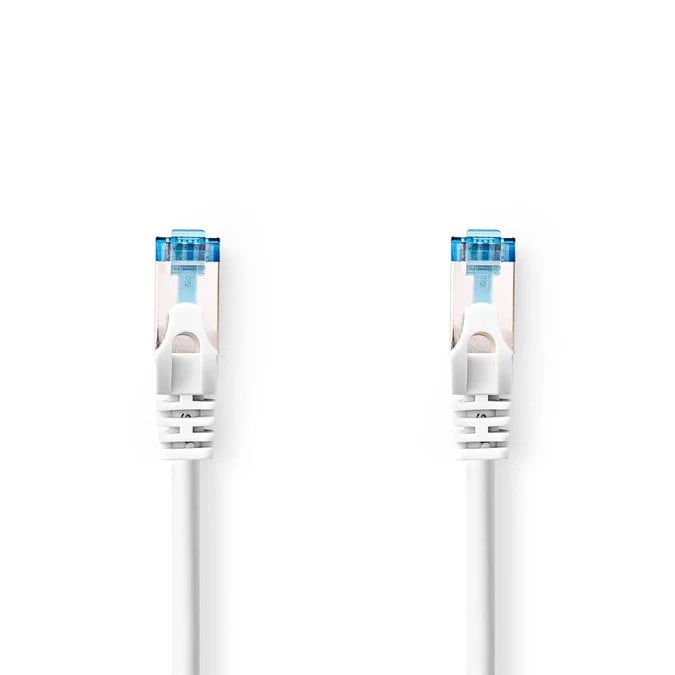 Câble RJ45 Cat6a S/FTP - 2m - Blanc - Connectique réseau - 2