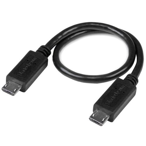 StarTech 8in Micro USB to Micro USB OTG Cable M/M