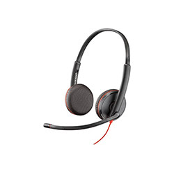 POLY Blackwire C3225 Casque Avec fil Arceau Bureau Centre d appels USB Type A Black