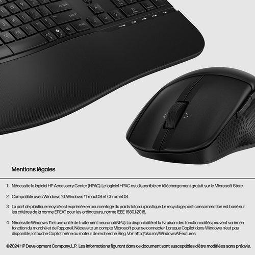 HP 680 CFT Dual-Mode KB/Mse Combo FR - Achat / Vente sur grosbill.com - 6