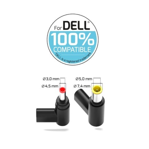 Port Alimentation secteur GaN 100W pour Dell - 2 embouts (904100DEEU) - Achat / Vente Chargeur sur grosbill.com - 1