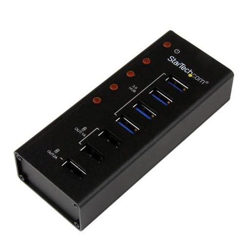4 Port USB 3.0 Hub plus 3 Charging Ports - Achat / Vente sur grosbill.com - 0