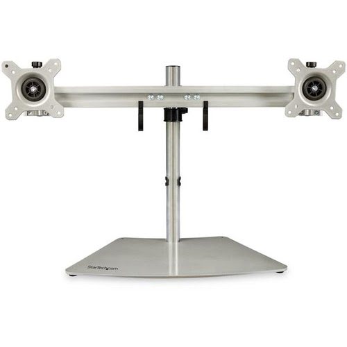 StarTech Dual-Monitor Stand - Horizontal - Silver