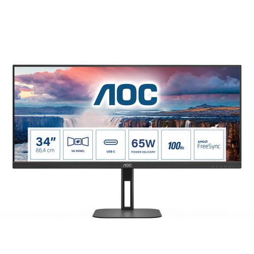 34" WQHD HDMI VA/DP/USB-C - Achat / Vente sur grosbill.com - 0
