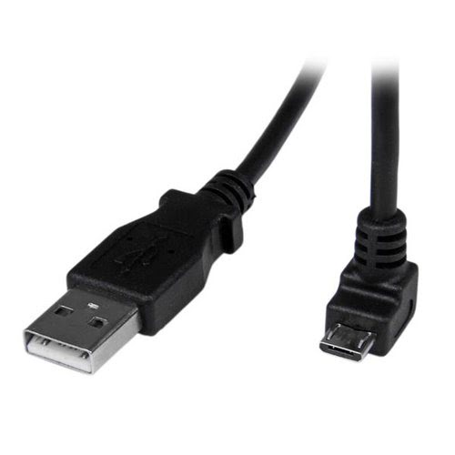 2m USB to Down Angle Micro USB Cable - Achat / Vente sur grosbill.com - 0