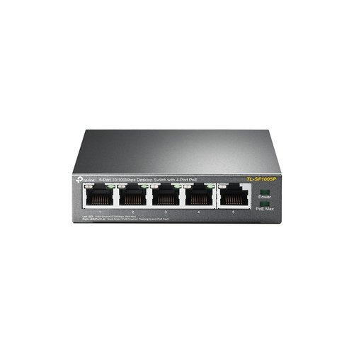 TP-Link TL-SF1005P - 5 (ports)/10/100/Avec POE/Non manageable/4