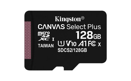 Kingston 128GB micSDXC 100R A1 C10 w/o ADP