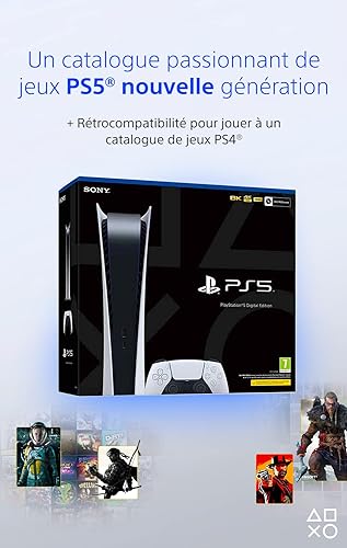 Sony PS5 - Digitale Edition  (B08H98GVK8) - Achat / Vente Console de jeux sur grosbill.com - 2