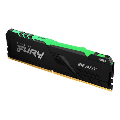 Kingston Fury Beast RGB 8Go (1x8Go) DDR4 3200MHz - Mémoire PC Kingston sur grosbill.com - 2
