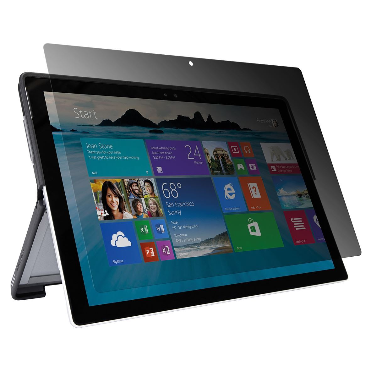 AST025EUZ Filtre de confidentialité Surface PRO 4  - Accessoire écran - 0