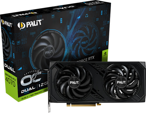 Palit RTX 4070 DUAL 12GB GDDR6X  - Carte graphique Palit - 4