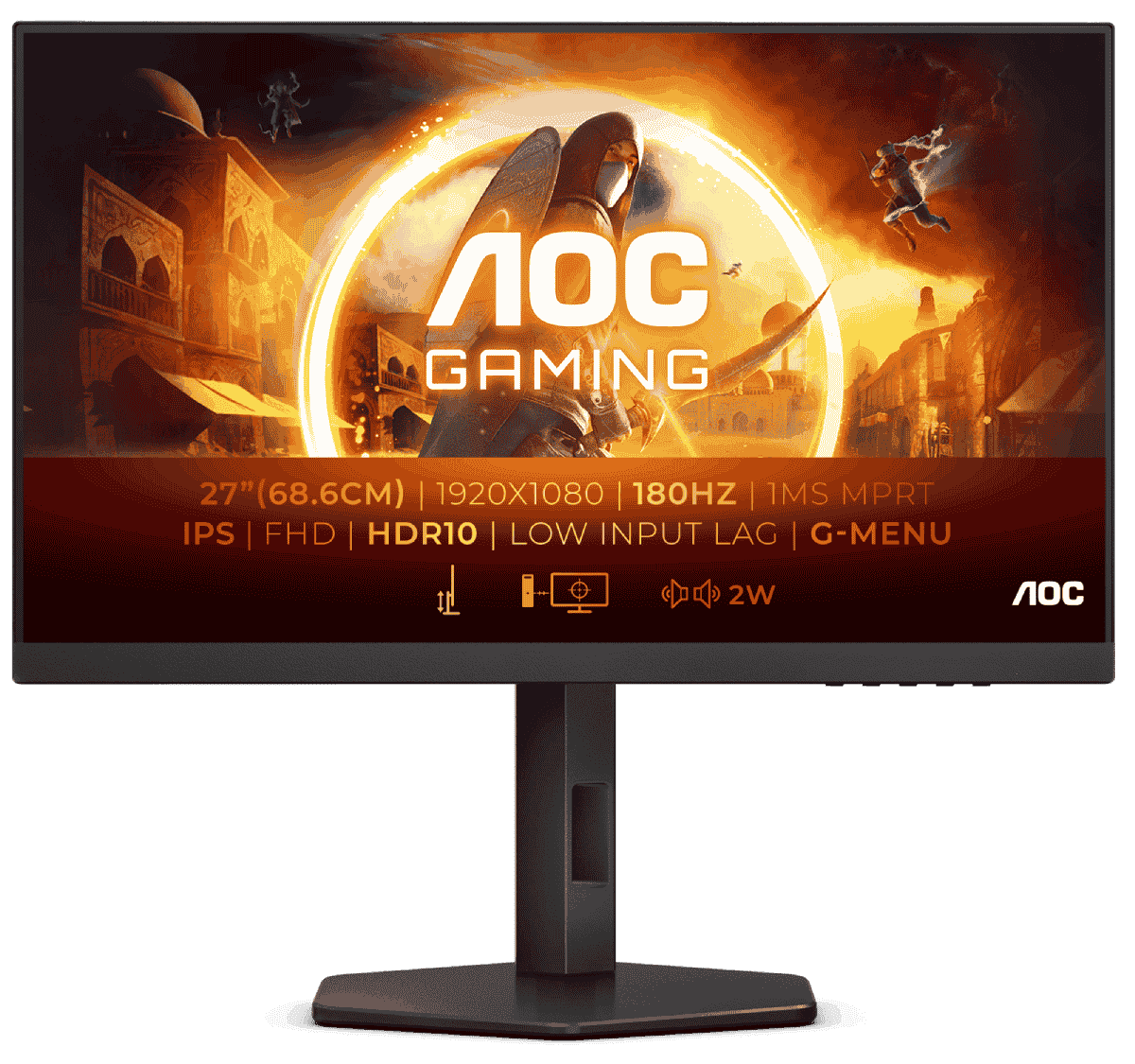 AOC 27 pouces  27G4X - Ecran PC AOC - grosbill.com - 0