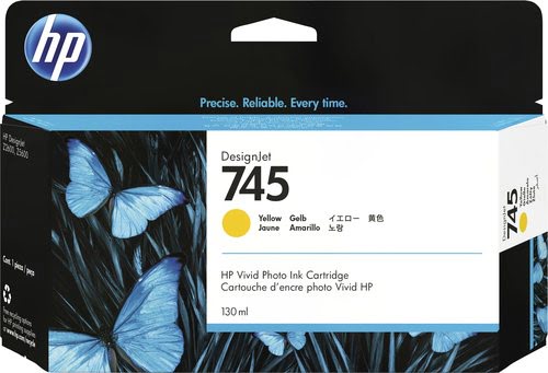 HP HP Ink/745 130-ml Yellow - Achat / Vente Consommable imprimante sur grosbill.com - 0