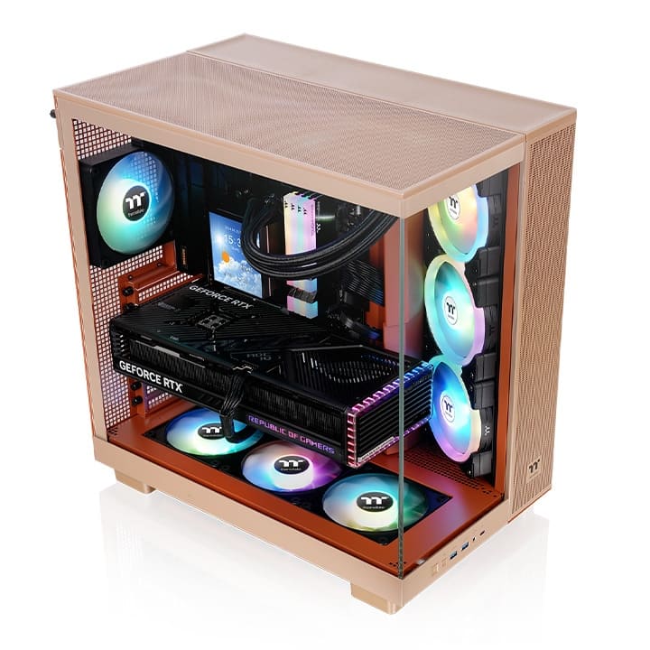Thermaltake View 380 XL TG ARGB Gravel Sand Sable - Boîtier PC - 5