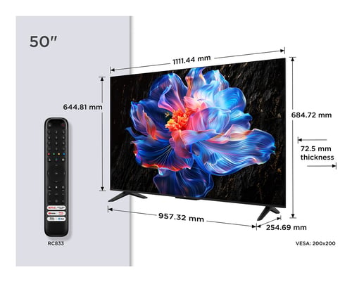 TCL 50P69K 50" 4K/60Hz/Google TV/Wifi/BT/HDR10 - TV TCL - 1