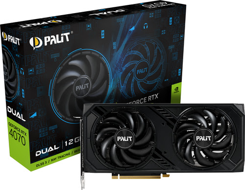 Palit RTX 4070 DUAL 12GB GDDR6X  - Carte graphique Palit - 9