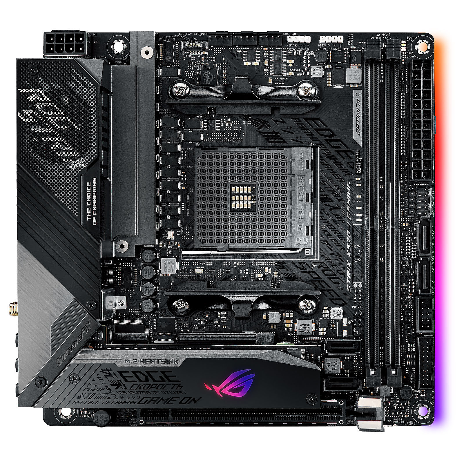 Asus ROG Strix X570-I Gaming   - Carte mère Asus - grosbill.com - 4