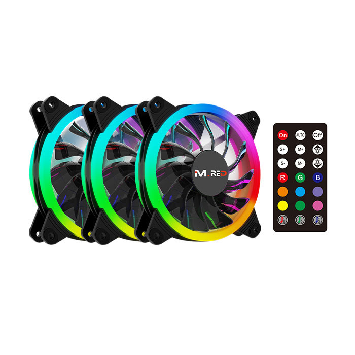 Pack 3 Ventilateurs ARGB 12cm+Contrôleur/Télécom. - grosbill.com - 0
