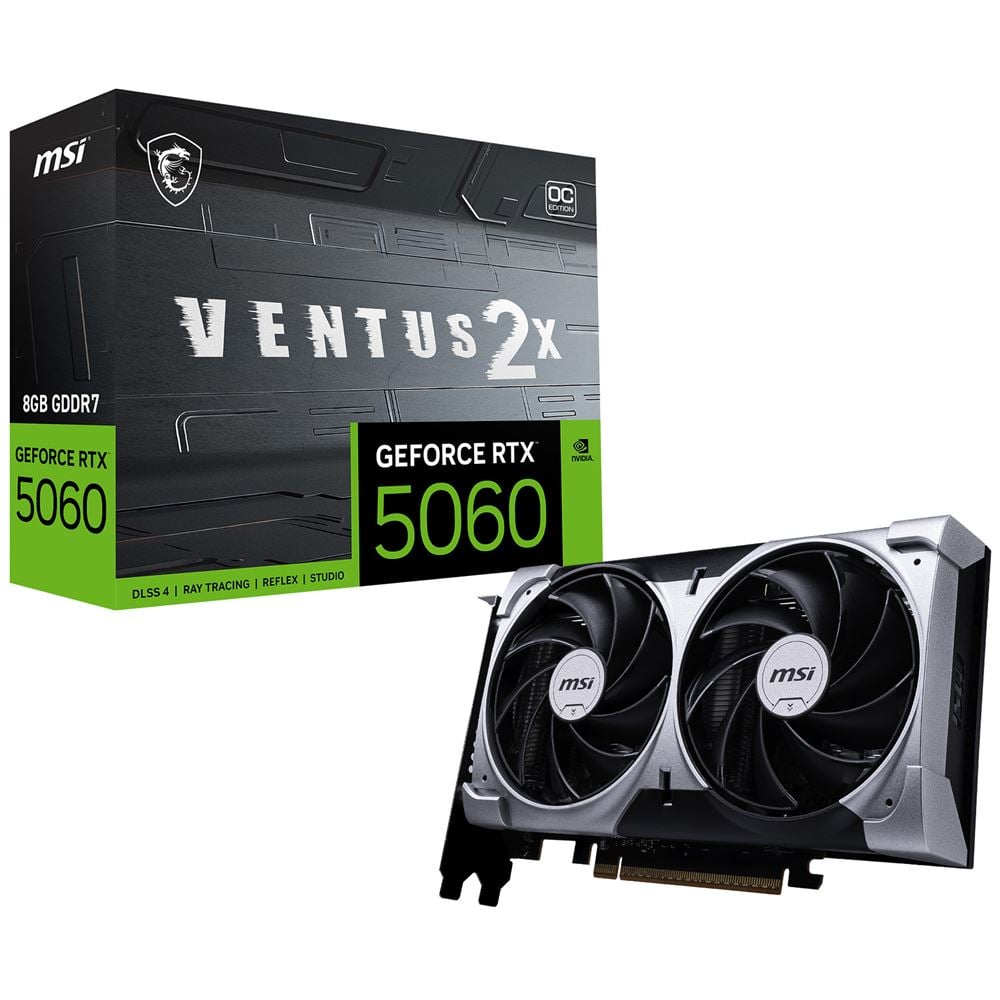 Carte graphique MSI RTX 5060 8G VENTUS 2X OC - SK-Seconde Vie-Très Bon Etat Grosbill