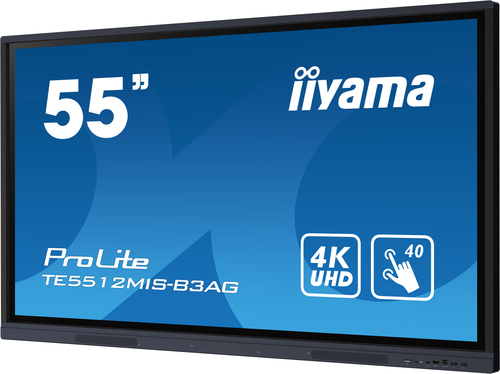 Iiyama ProLite TE5512MIS-B3AG - 55" 4K Tactile Android RJ45 Wifi (TE5512MIS-B3AG) - Achat / Vente Affichage collaboratif sur grosbill.com - 1