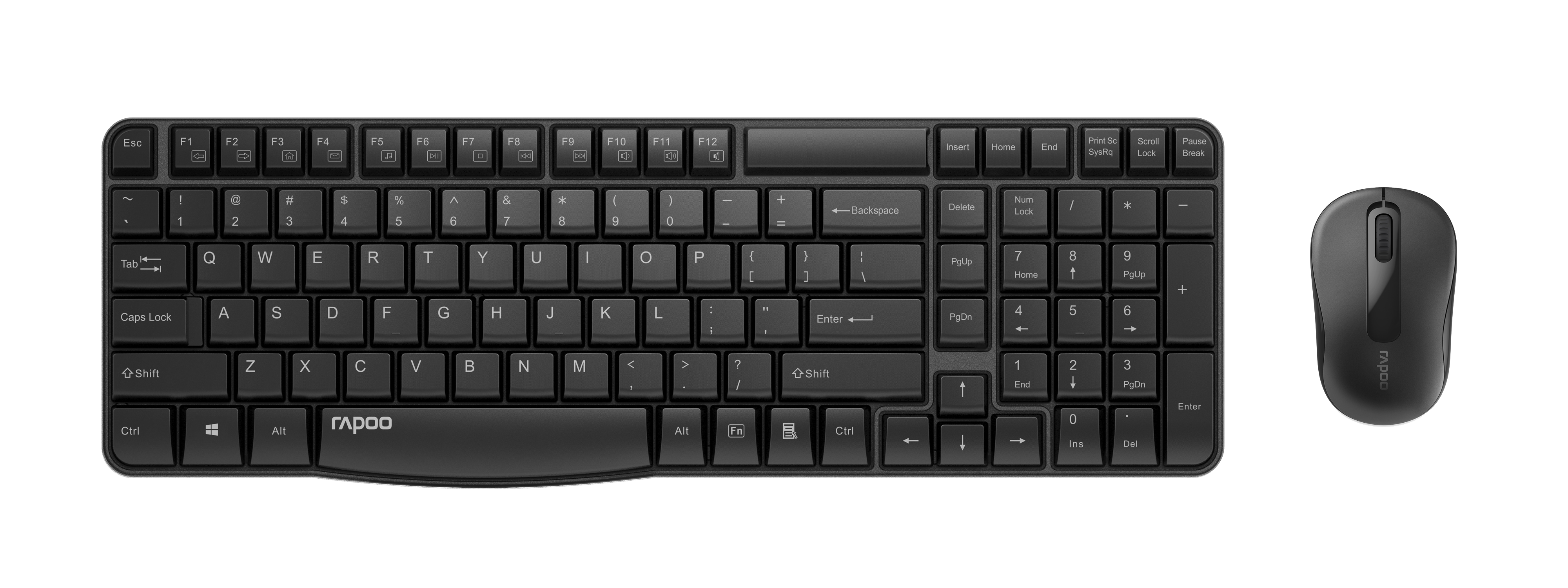 Rapoo X1800S - Pack Clavier/Souris - grosbill.com - 1