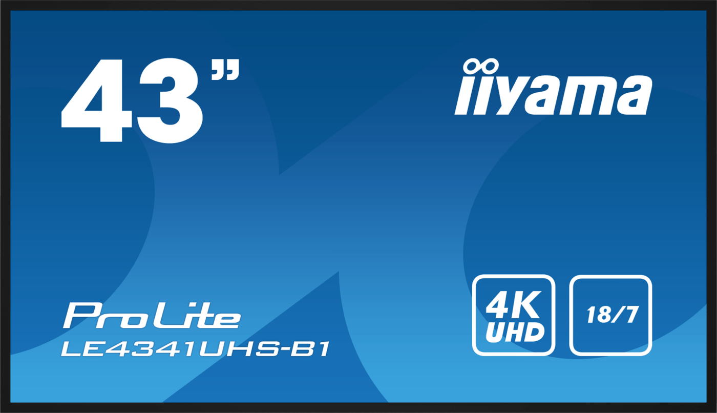 Iiyama LE4341UHS B1 42 5 4K IPS 8ms MediaPlayer HDMI VGA
