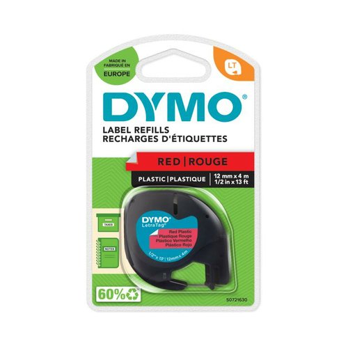 Dymo PLASTIC TAPE 12MMX4M - Achat / Vente Consommable imprimante sur grosbill.com - 1