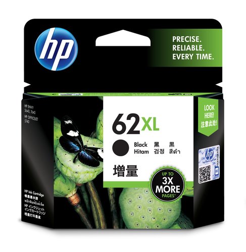HP Cartouche Noire 62XL - C2P05AE