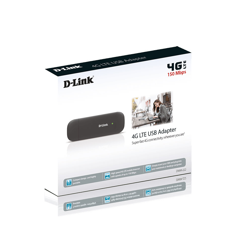 D-Link USB 4G LTE 150Mb - DWM-222 - Routeur D-Link - grosbill.com - 1