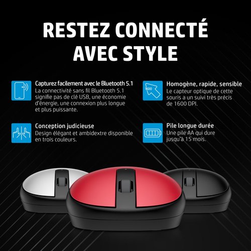 HP 240 LWH Bluetooth Mouse EMEA-INTL Eng - Achat / Vente sur grosbill.com - 7