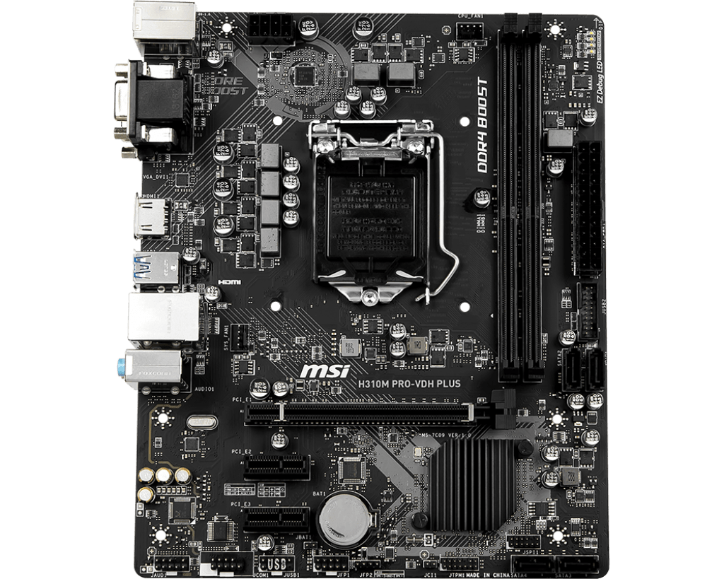 MSI H310M PRO-VDH PLUS Micro-ATX  - Carte mère MSI - grosbill.com - 4