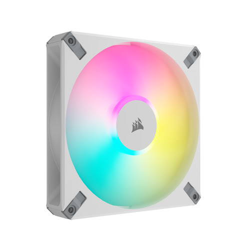 Grosbill Ventilateur boîtier Corsair iCUE AF140 Elite RGB 140 mm Blanc - CO-9050159-WW