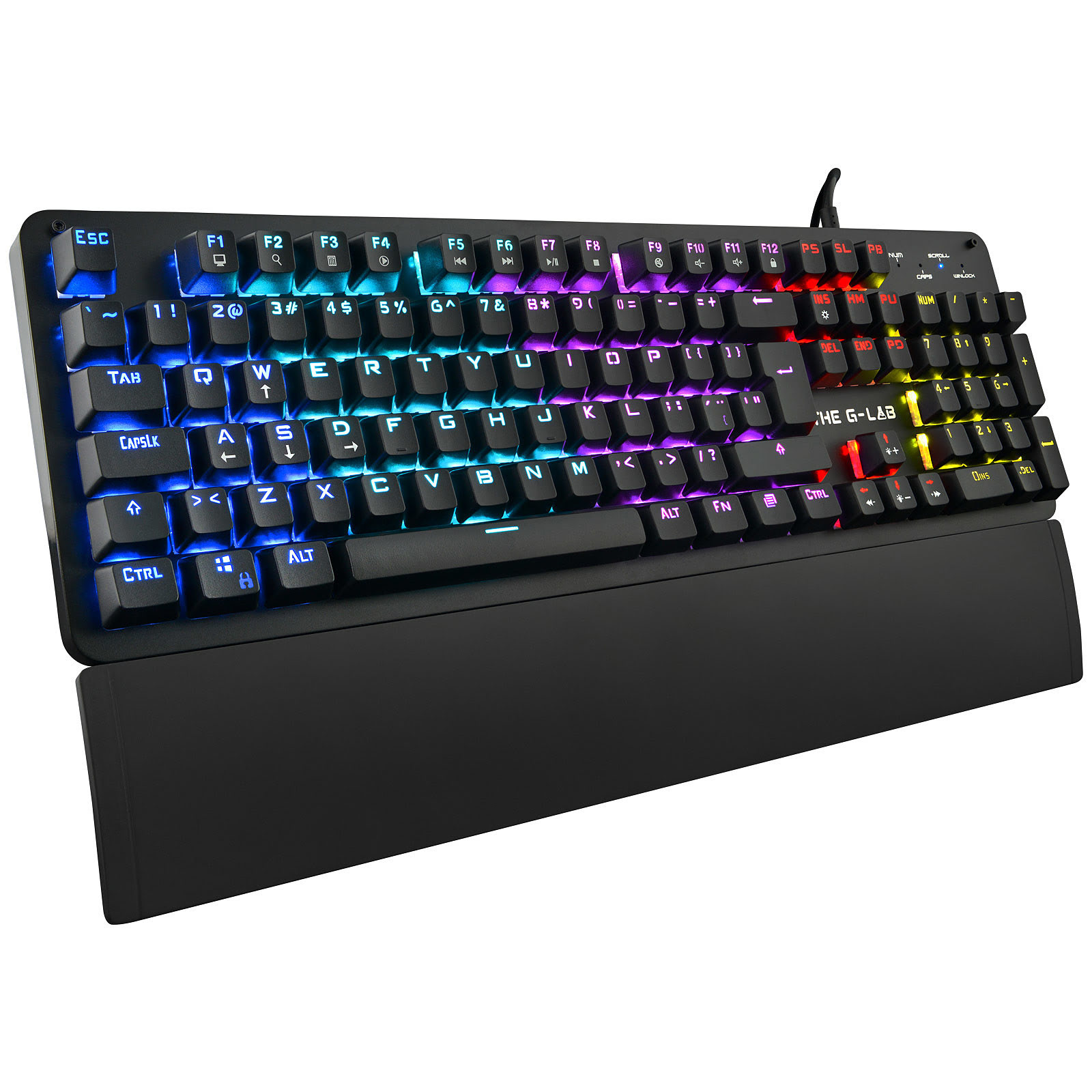 Clavier mécanique gamer xpert-k400 switch bleu - rétro-éclairage