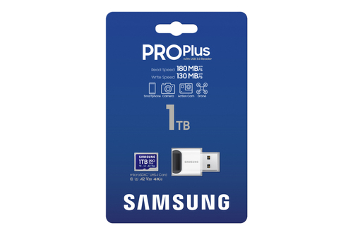 Samsung PRO Plus - Micro SDXC 1TB V30 avec lecteur - Carte mémoire - 4
