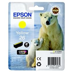 Epson Cartouche d'encre Jaune 26 - T2614