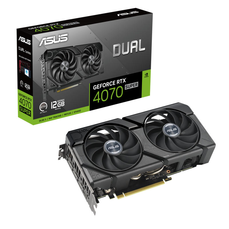 image produit Asus GEFORCE DUAL RTX 4070 SUPER 12G EVO Grosbill