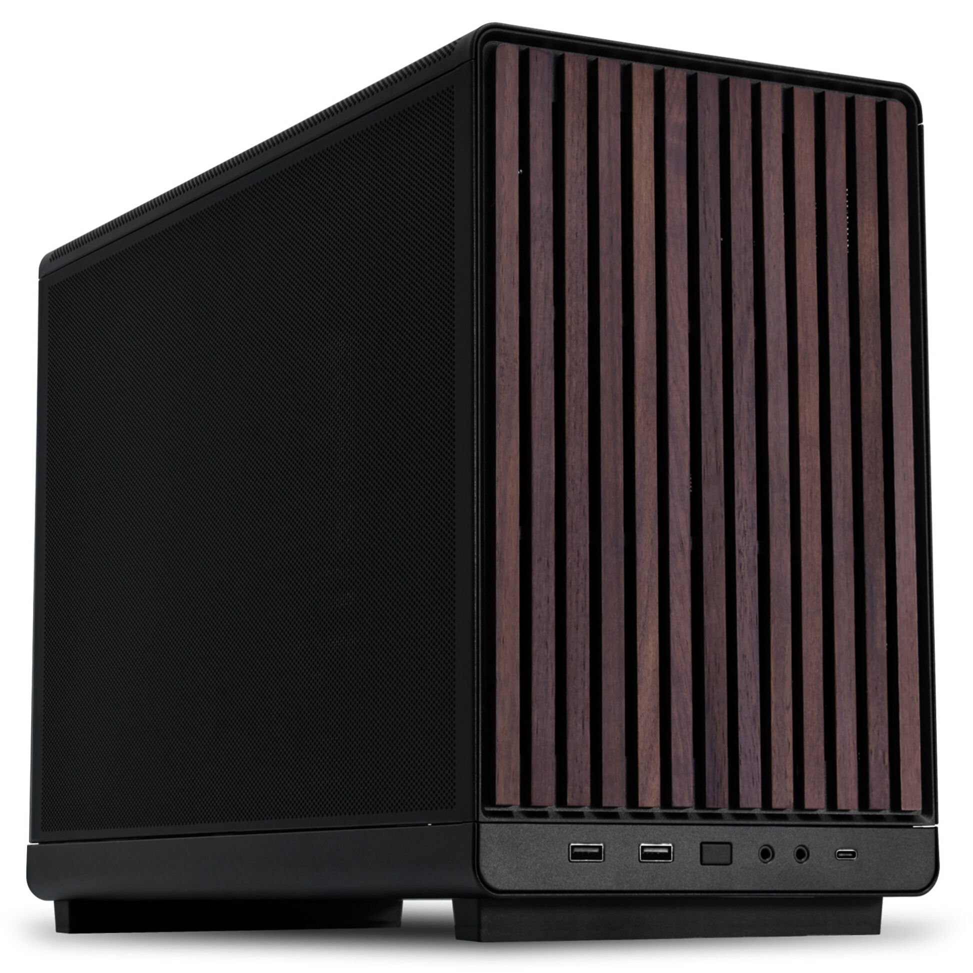 Lian-Li A3-mATX Wood Edition Noir Marron - Boîtier PC Lian-Li - 1