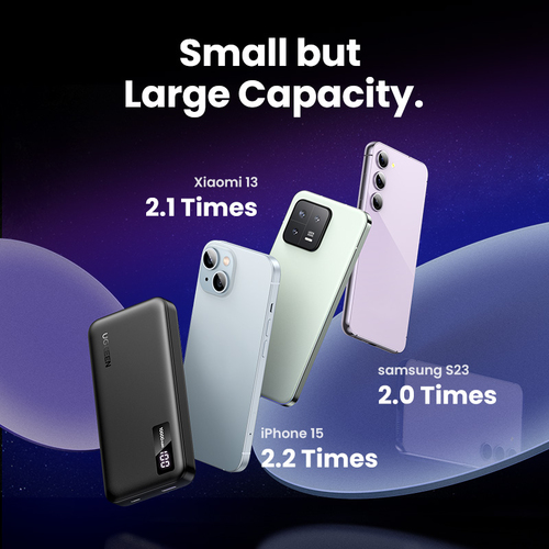 Batterie externe USB-C+USB-A/10000mAh/20W/Noir - 4