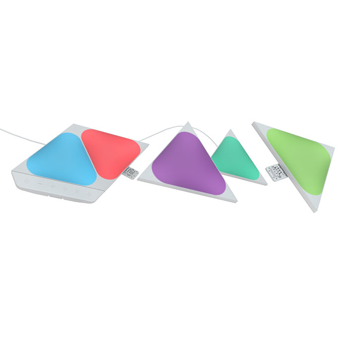 Nanoleaf Shapes Mini Triangles Starter Kit - 5 Pièces (NL48-5002TW-5PK) - Achat / Vente Objet connecté / Domotique sur grosbill.com - 5