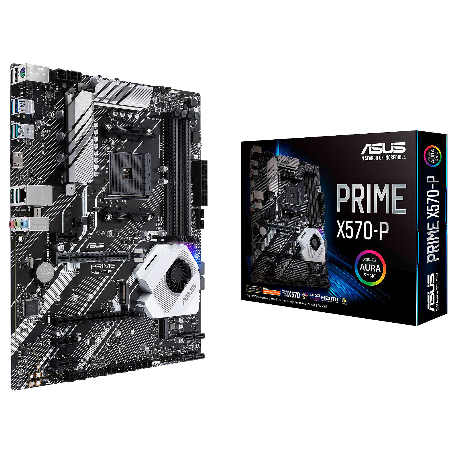 Asus PRIME X570-P ATX  - Carte mère Asus - grosbill.com - 0