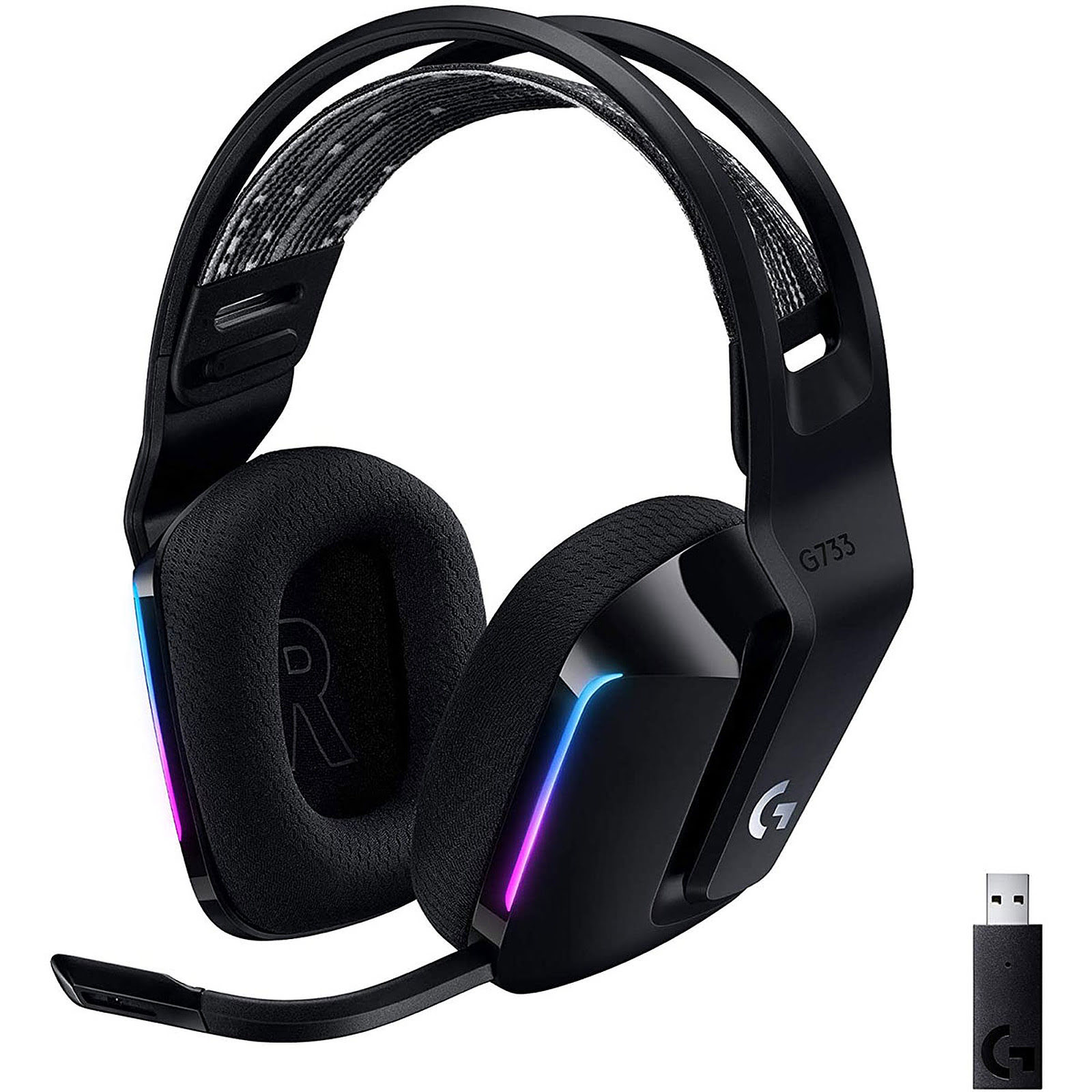 Logitech G733 Casque De Jeu Sans Fil 7.1 Son Surround Réduction Du Bruit  Casque De Jeu D'ordinateur Micro Position D'écoute - AliExpress