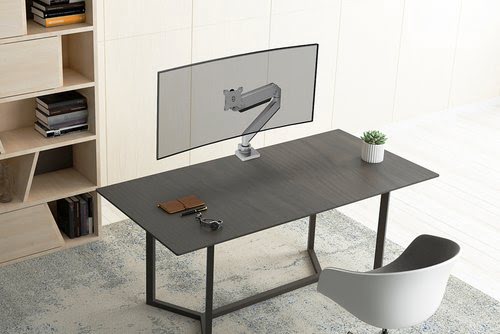 Desk mount 10-49" desk clamp Silver Plus - Achat / Vente sur grosbill.com - 3