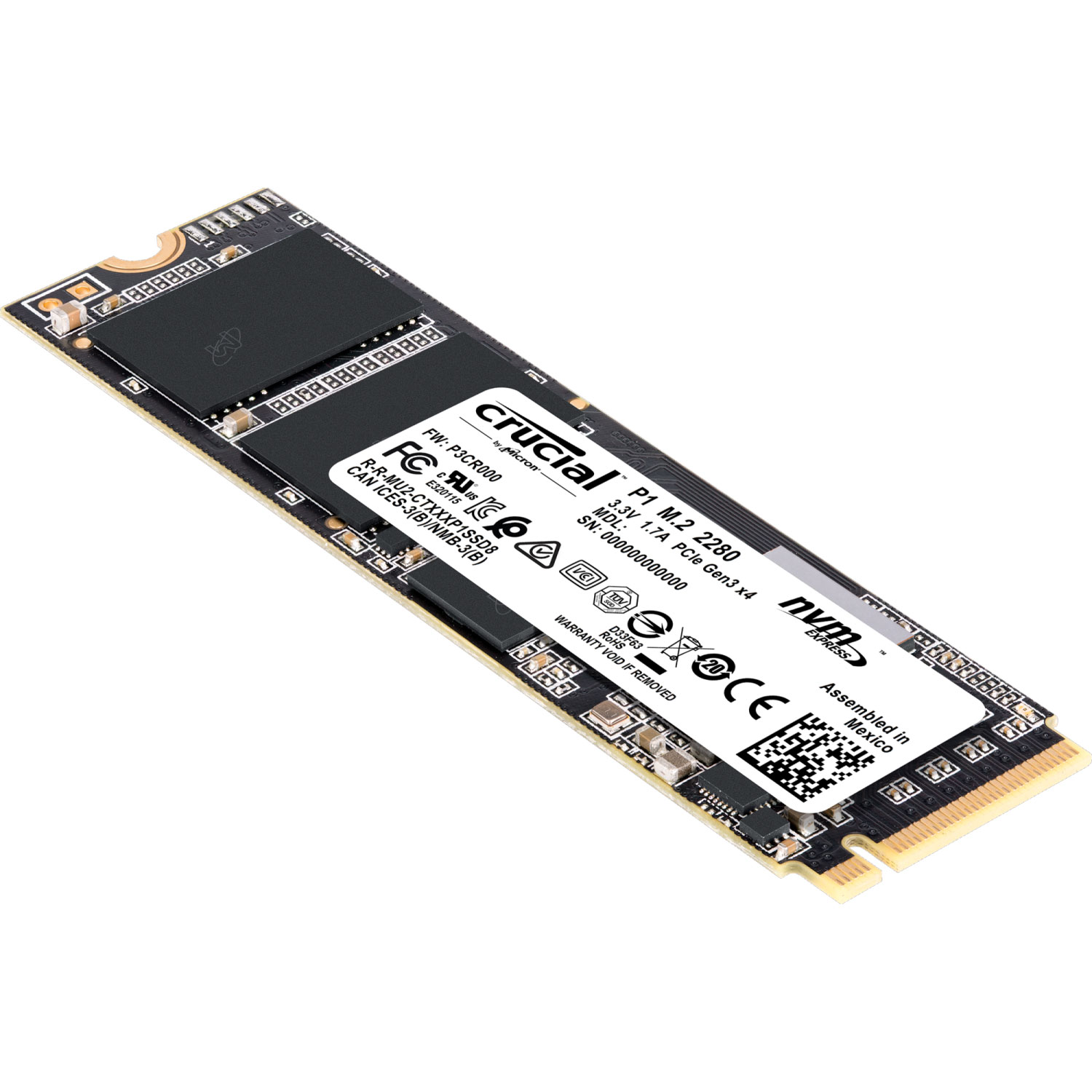 Crucial P1  M.2 - Disque SSD Crucial - grosbill.com - 0