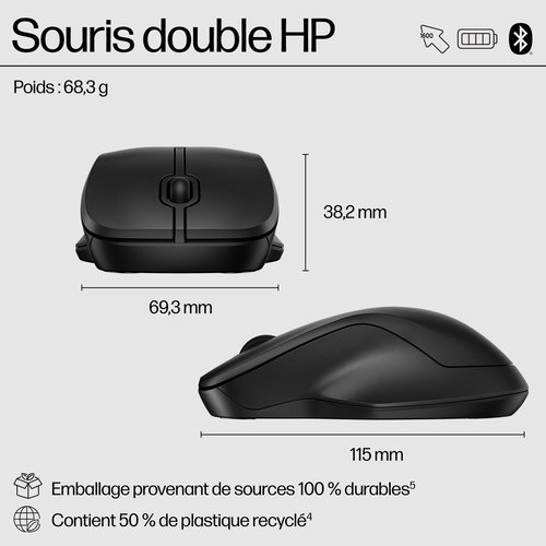 255 DUAL WIRELESS MOUSE - Achat / Vente sur grosbill.com - 7